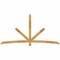Ekena Millwork Alberta Rough Sawn Timber Gable Bracket, Western Red Cedar, 108"W x 54"H x 2"D x 4"F, 12/12 Pitch GBW108X54X0204ALB00RWR - alternate 1